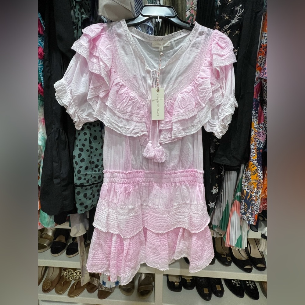 Loveshackfancy Liv dress NWT size Large - Peony color